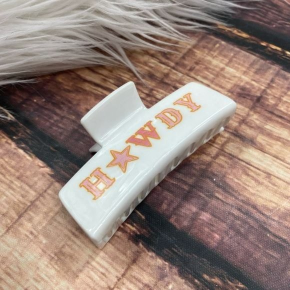 Accessories - RELISTED  Howdy Hair Clip Country Western Style Hair Claw